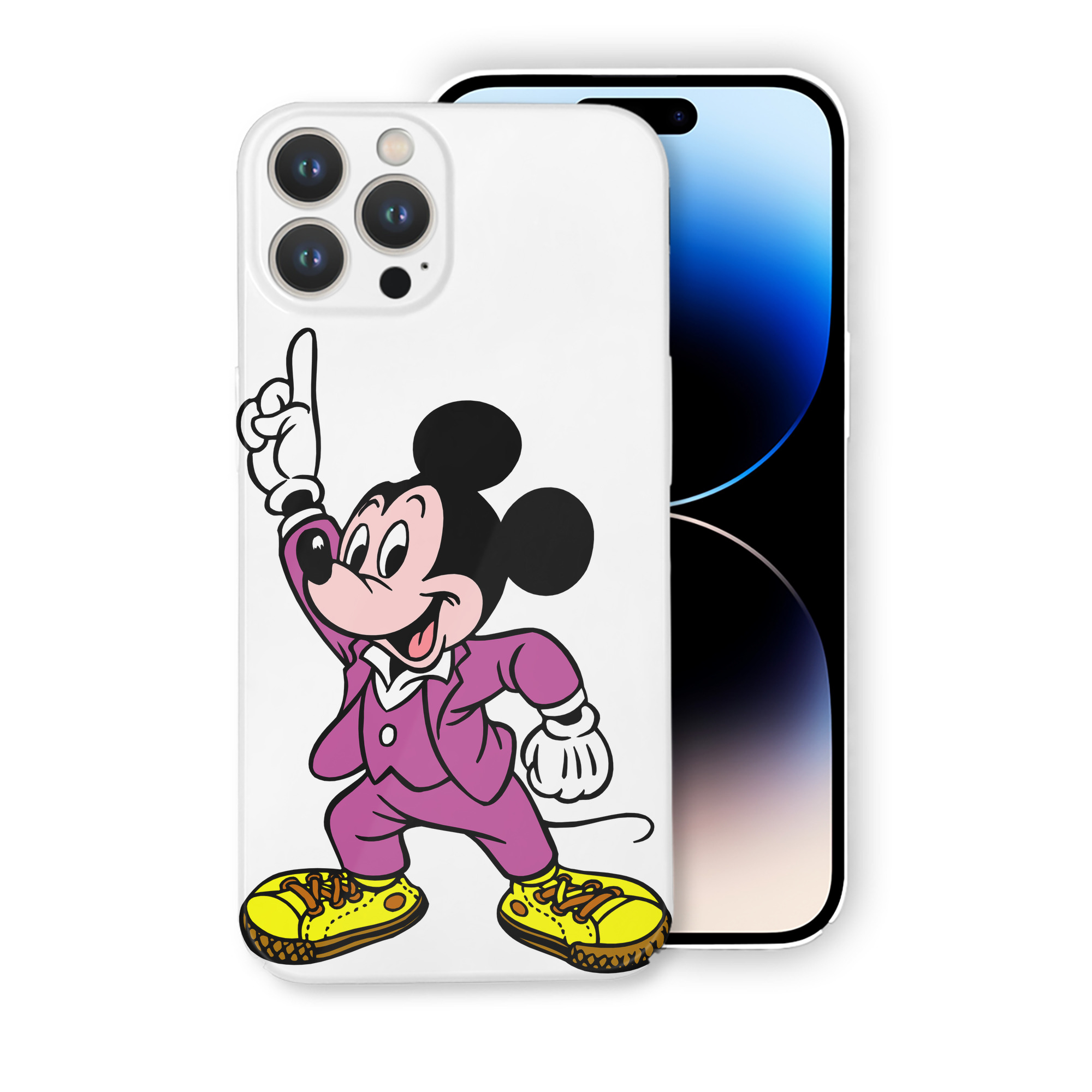 （画像用） ミッキーマウス Mickey Mouse 【iPhone 14シリーズ対応】ハードケース